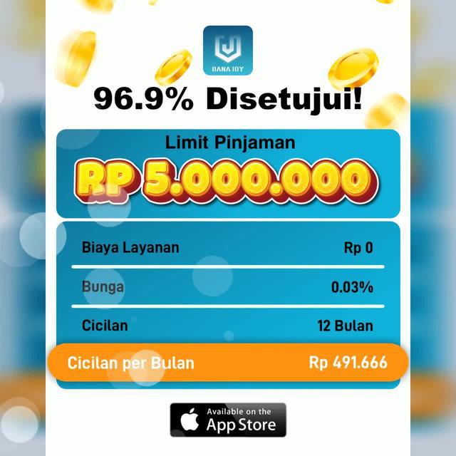 Dapat dipinjam hingga Rp 5.000.000!