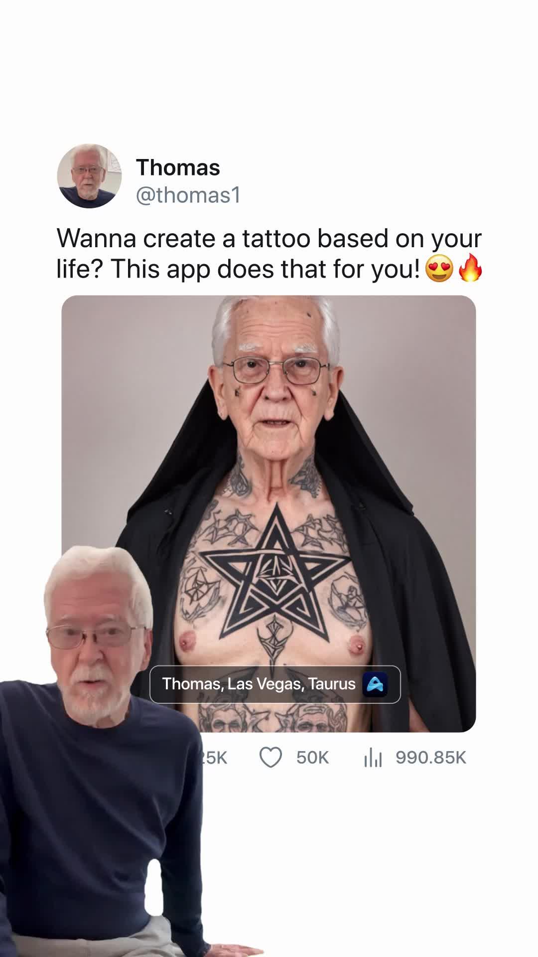 Get custom designed tattoo in a few seconds!