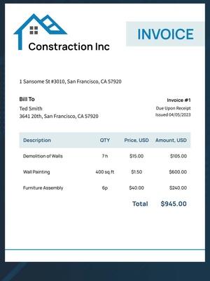Create your invoices and look professional.Download Invoice Maker app now!
