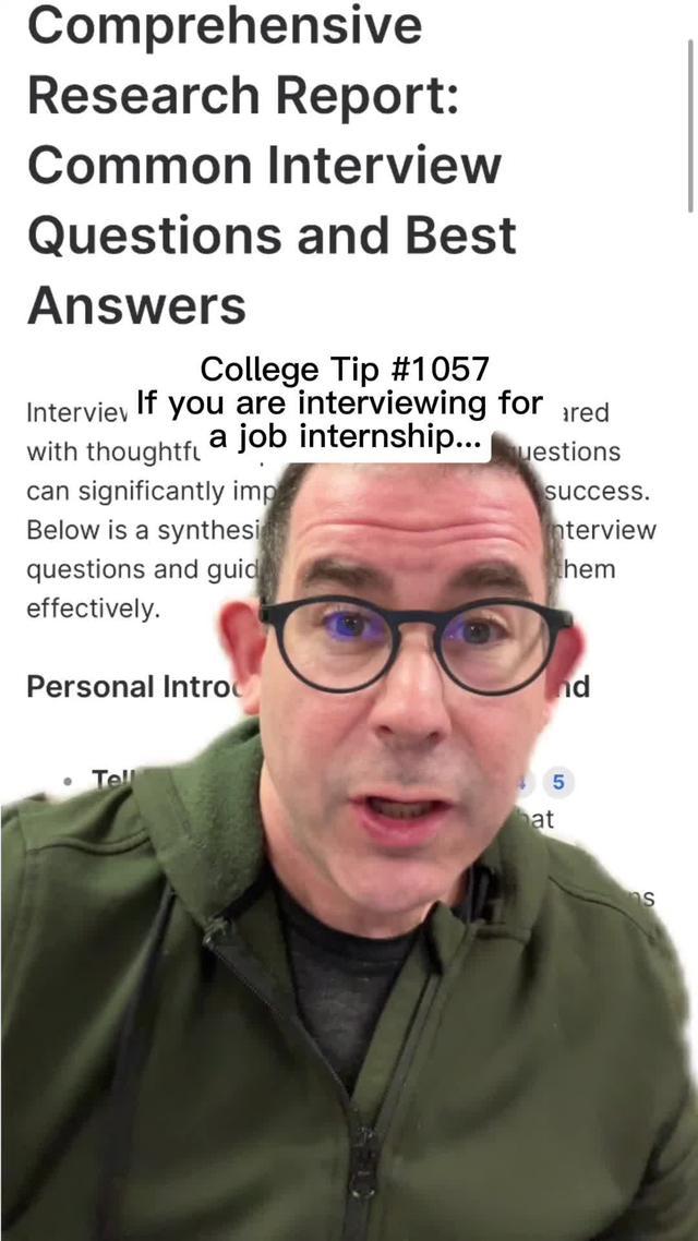 College Tip #1057: If you’re interviewing for a job or internship, try YOU’s AI assistant to help you research and prepare. #college #yousearchengine #jobs #student #helpmeharlan #ad