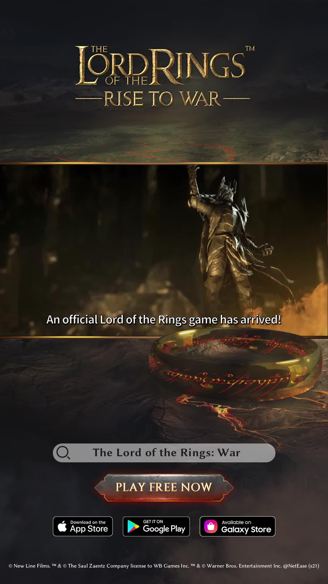 One Ring to Rule Them All. One War to Vanquish Them.