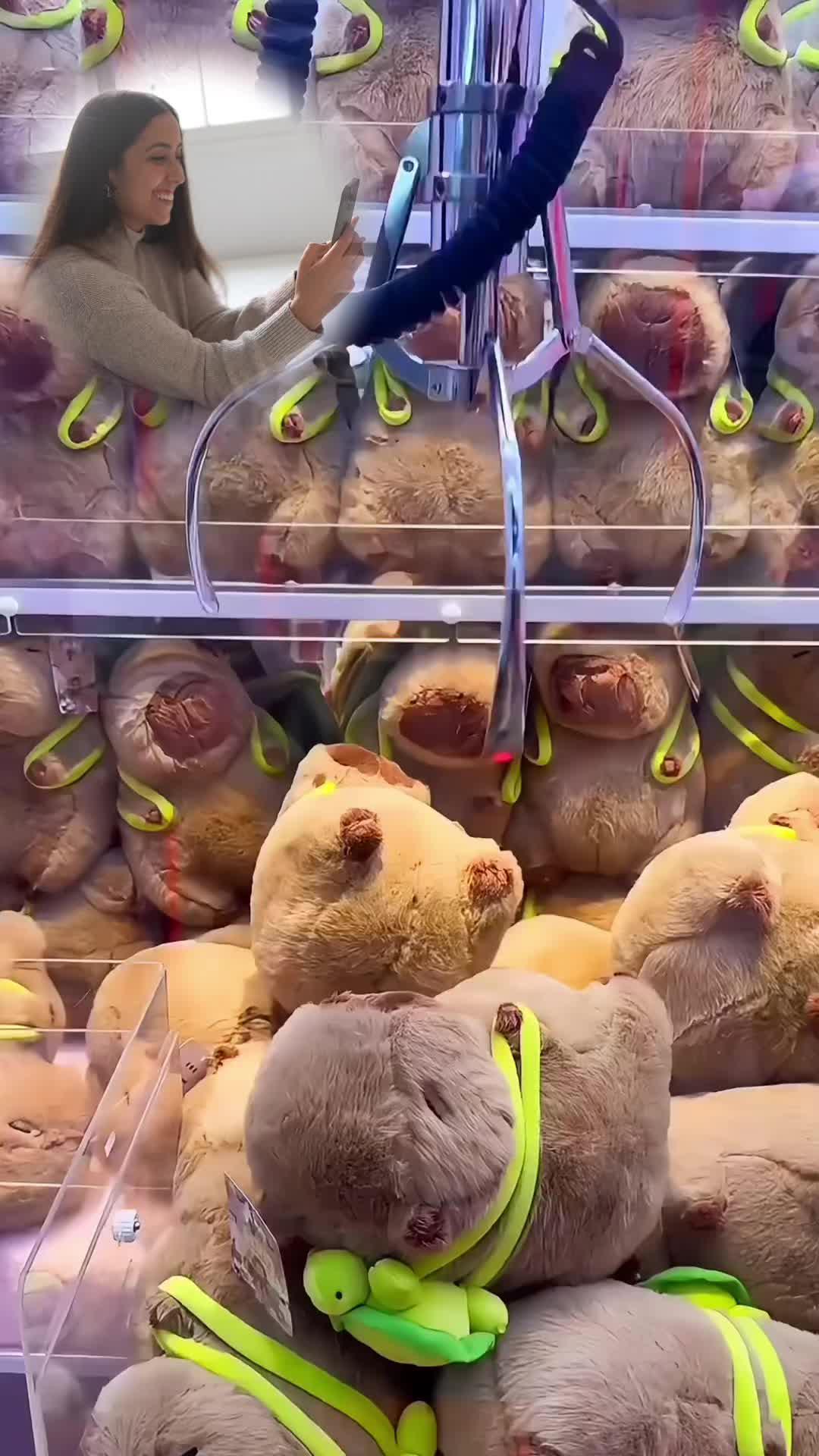 Shhh the toys are too cute, the claw machine wins?