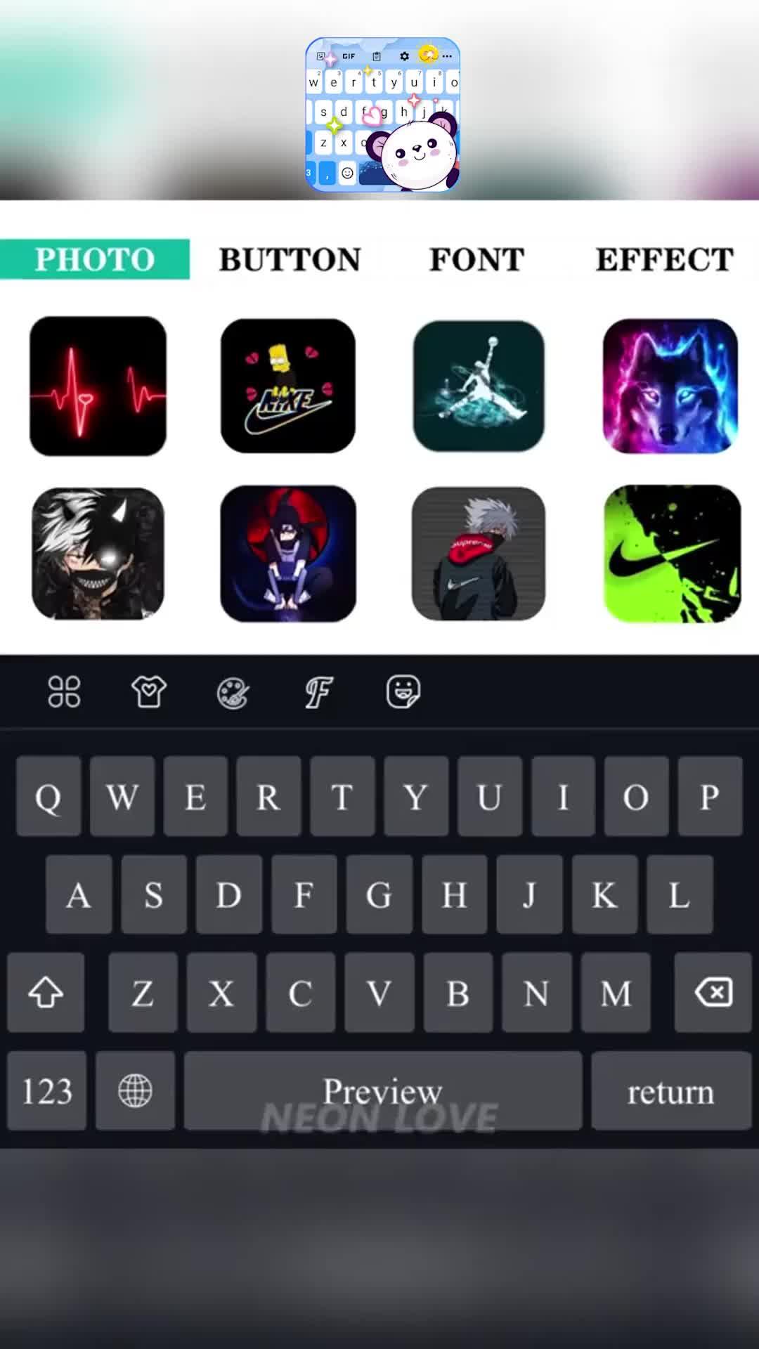Explore fancy keyboard themes and unique fonts. Install now