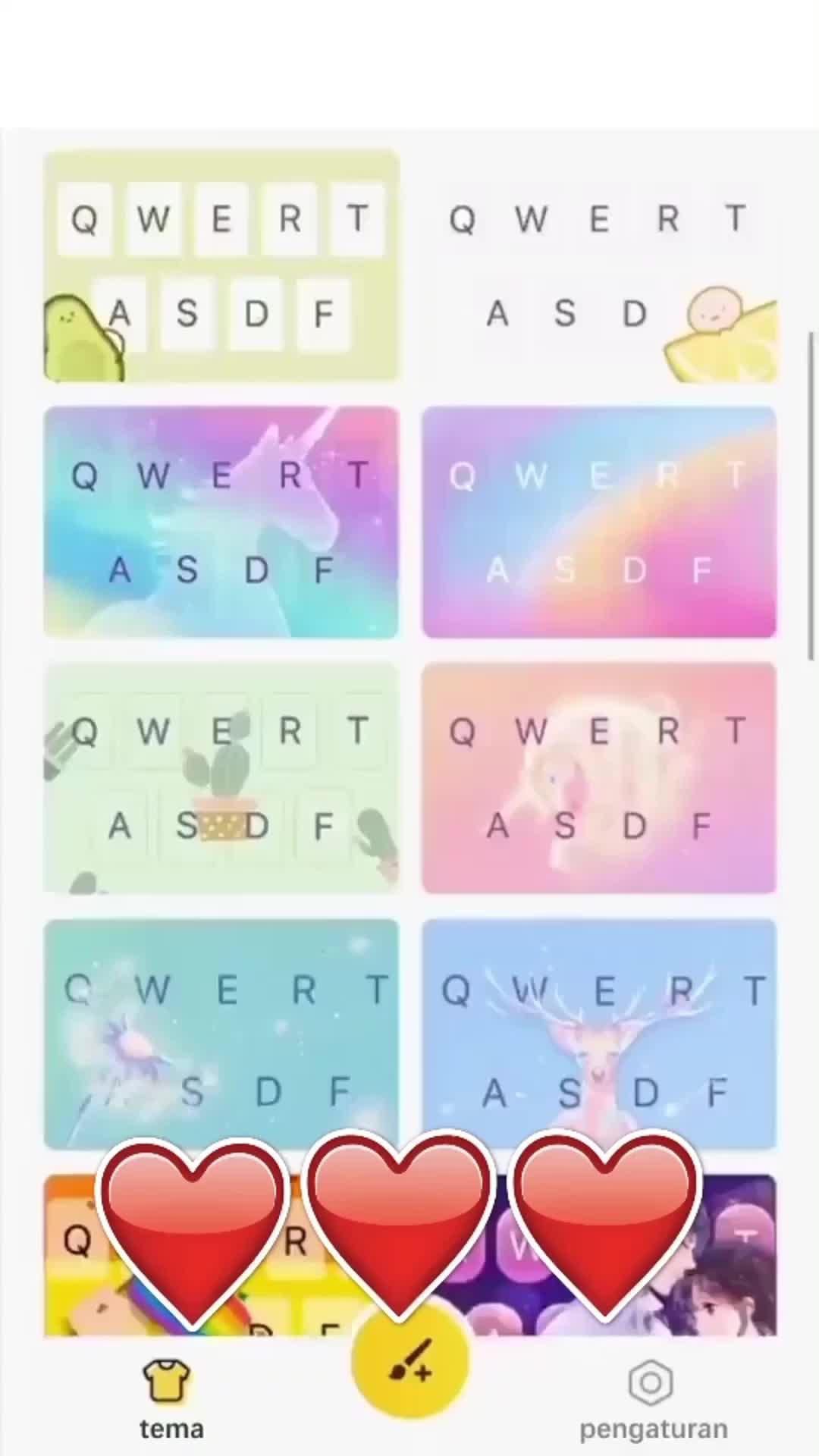 mobile keyboard skin typing is so fun