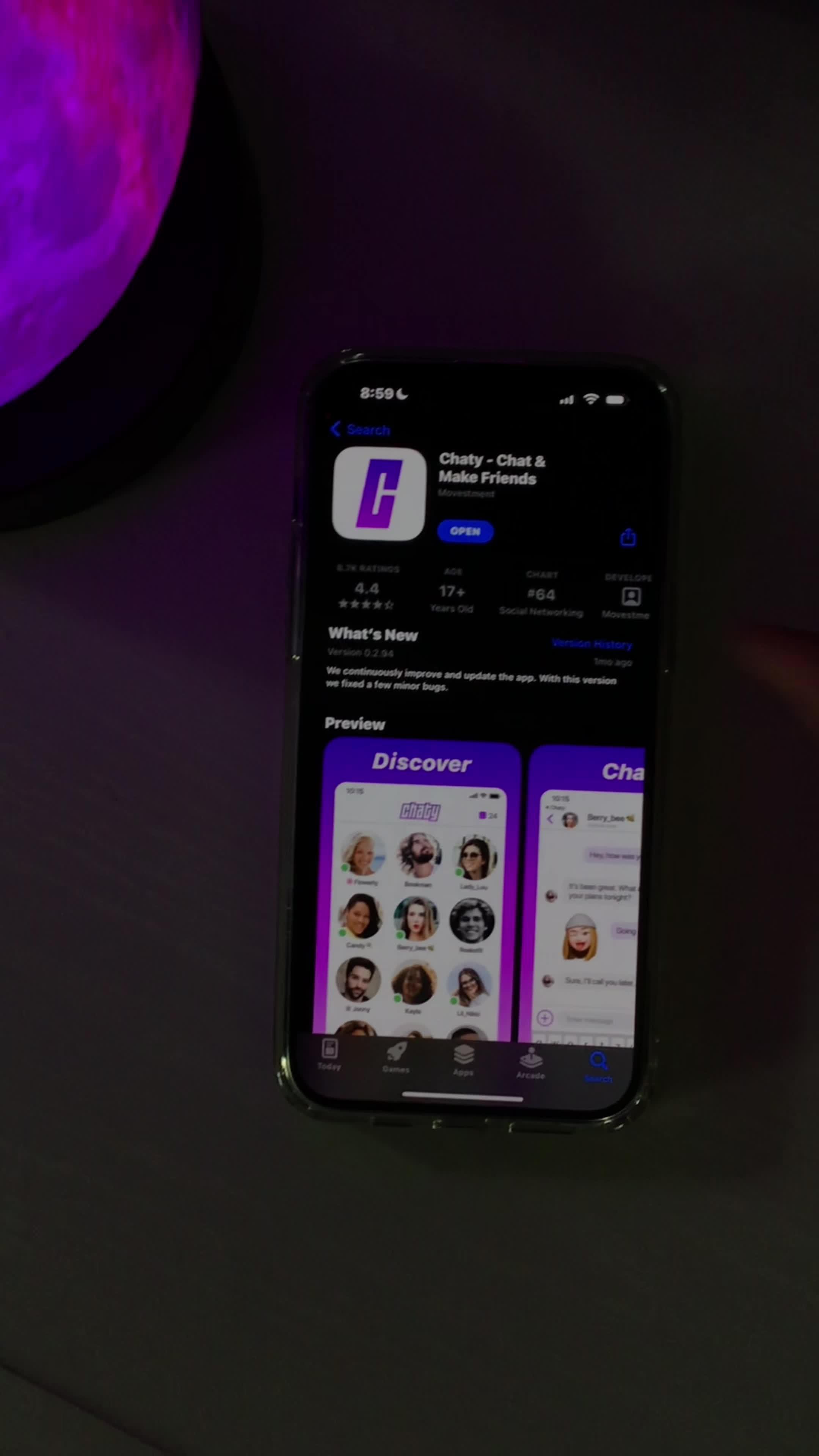 Meet new people and chat privately. Download Chaty today!