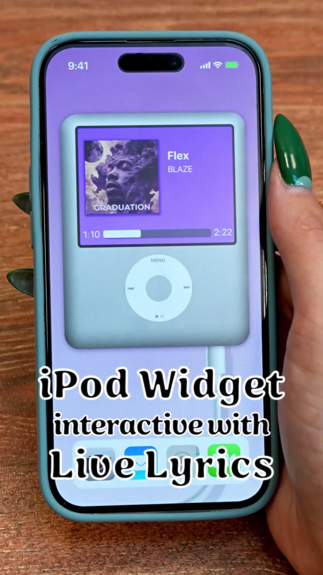 Install custom iPhone widgets on your iPhone with Widgetful app.