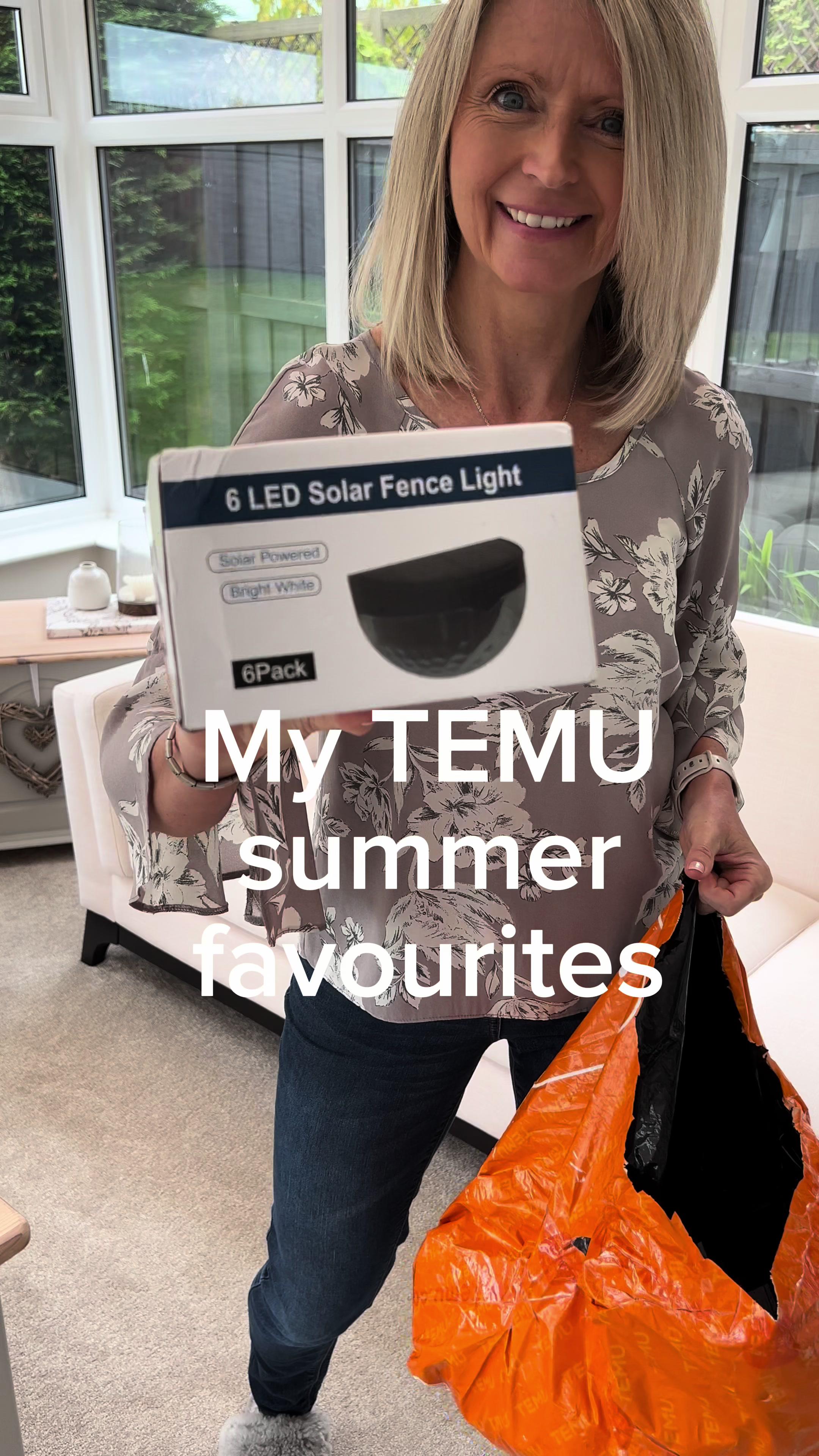 Ad.  My @TemuUK summer favourites. I wanted to create a relaxing cosy vibe in the garden and these solar panel lights have done exactly this.  No wires, easy to install and no need to worry about switching them on and off.  The high pressure sprayer has 8 settings and makes watering the pots much easier without the soil flying all over the place.  This fan is going to be a game changer when we eventually get the warm summer nights.  I was impressed at the effectiveness of this little bit of equipment.  Put my code (dpe2765) in the search bar to get 90% off with qualifying orders, app new users only Temu offers: -FREE Shipping/Returns Up to 90 days -Secure Payment on APP bio link - TEMU🔥: https://temu.to/m/e41ux25vei2 • #buynow #gadgets #temu #temufinds #temufavorites #temumusthaves #temushopping #temuhaul #trending