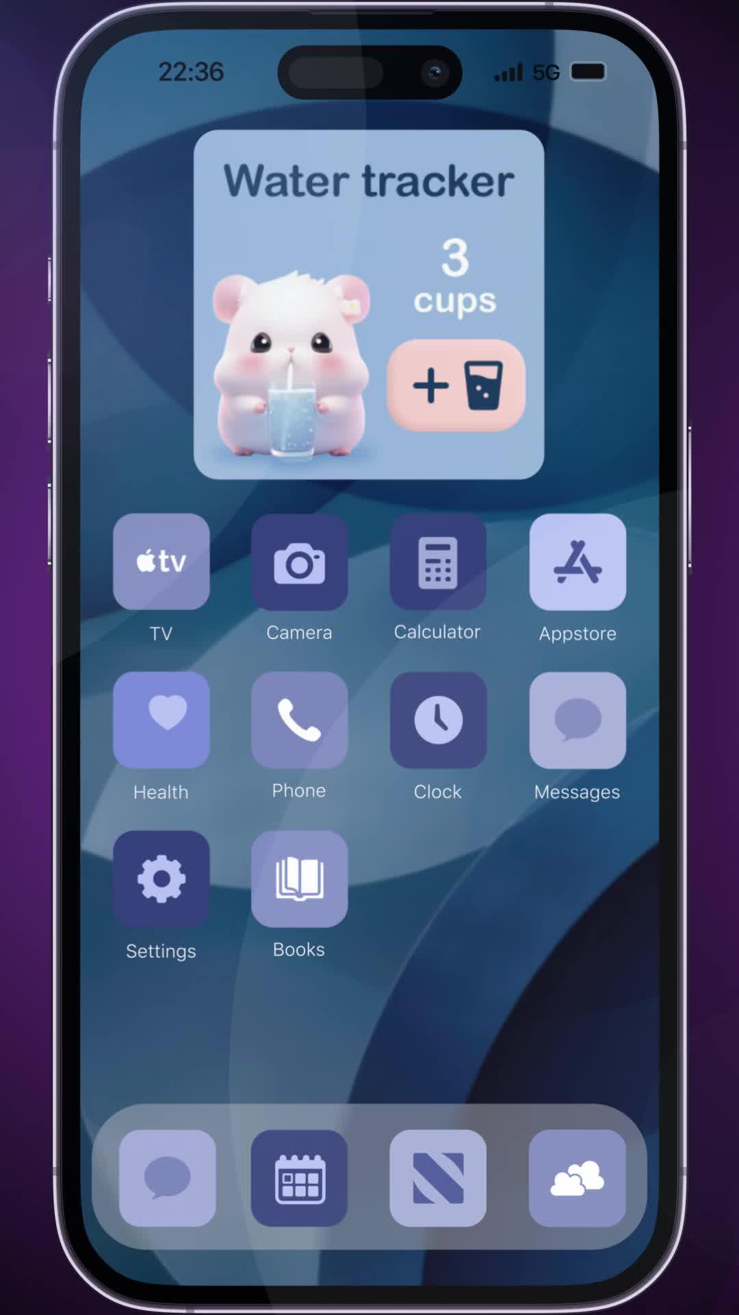 Install custom iPhone widgets on your iPhone with Widgetful app.
