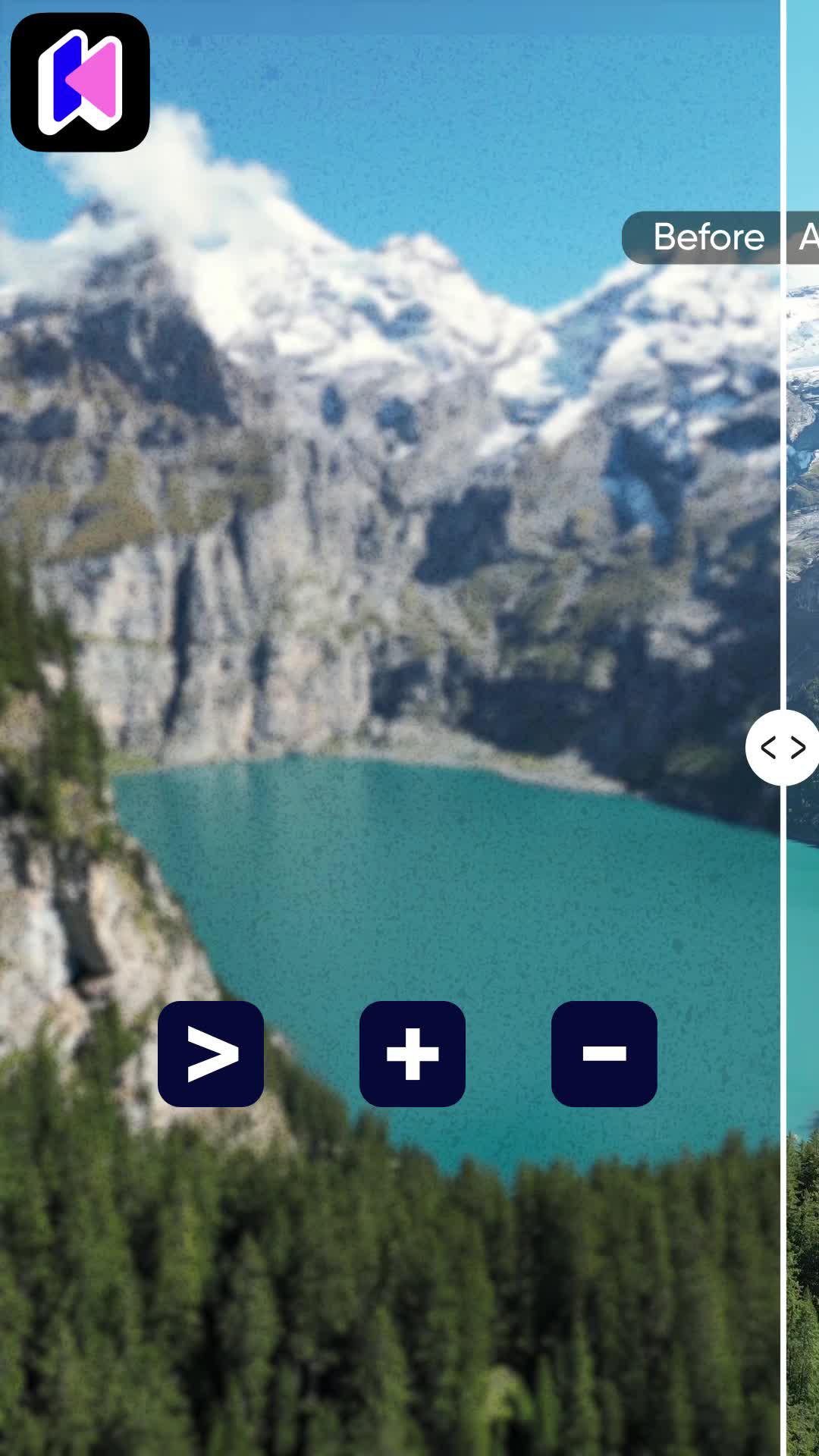 Download KapKap to brighten your video in each frame.