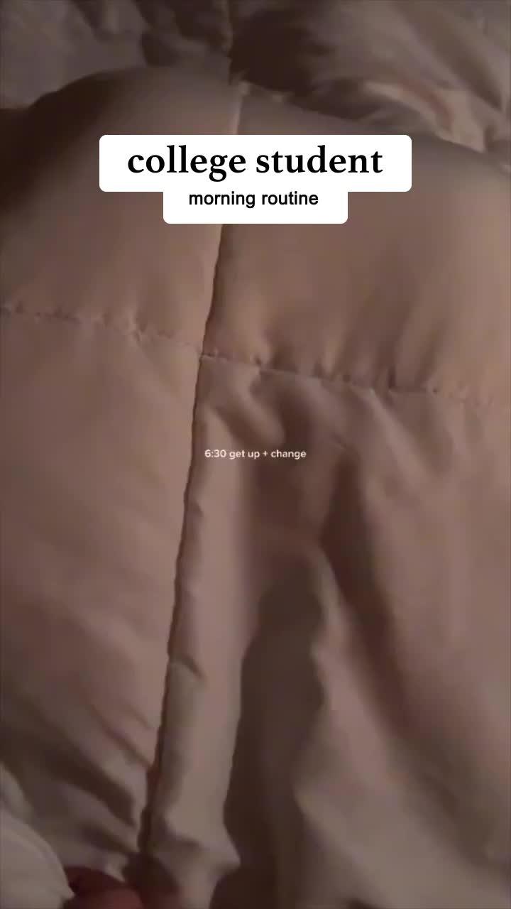 college student morning routine #routine #selfcare #morningroutine #collegelife 