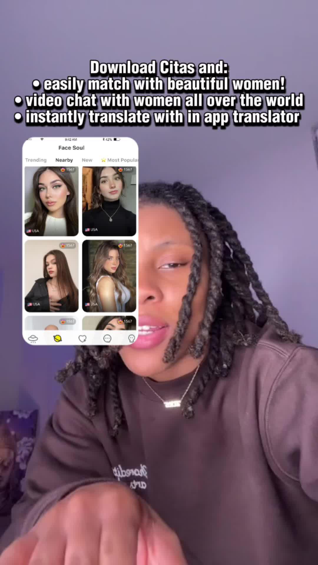 Meet, match, video call random people from anywhere & everywhere