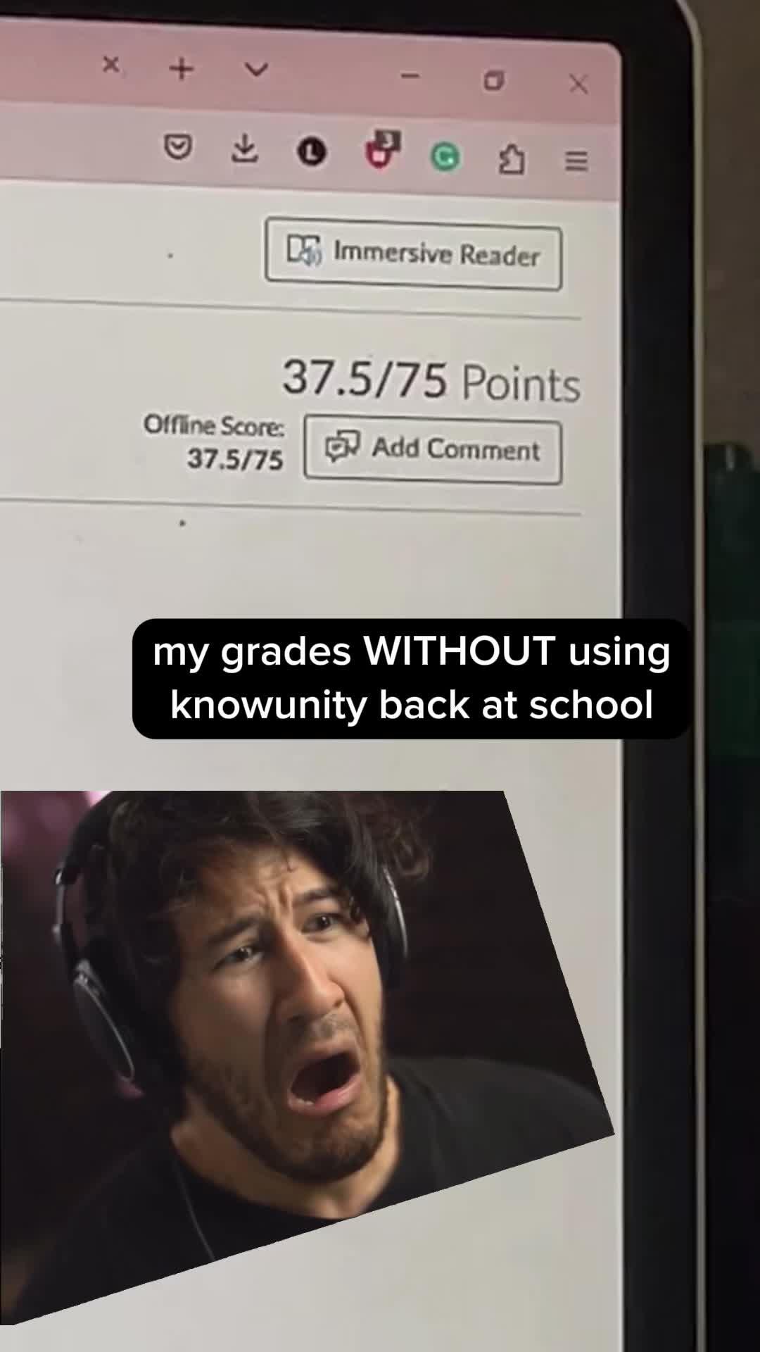 your grades are going to be 10 million times better, trust me (sorry markiplier) #studywithme #examseason #finalsweek #collegestudy #examhacks #studyhacks #exam #examtips #test #bigtest #college #highschool #studyhacks #college #highschool #school #student #bigsisteradvice #studytok #studytips #advicetok #finals #testingtips #highschooltipsandadvice #adviceforhighschool #collegeappszn