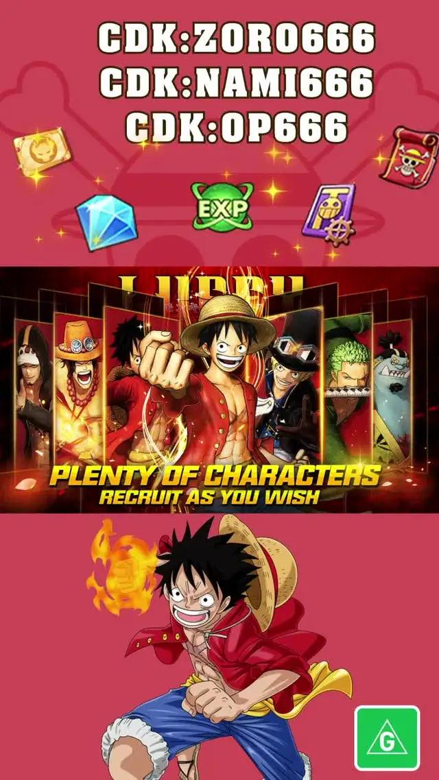 CODE: OP666 ZORO666 NAMI666