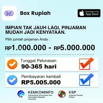 100% online. Pinjaman Tunai: Rp 5.000.000!