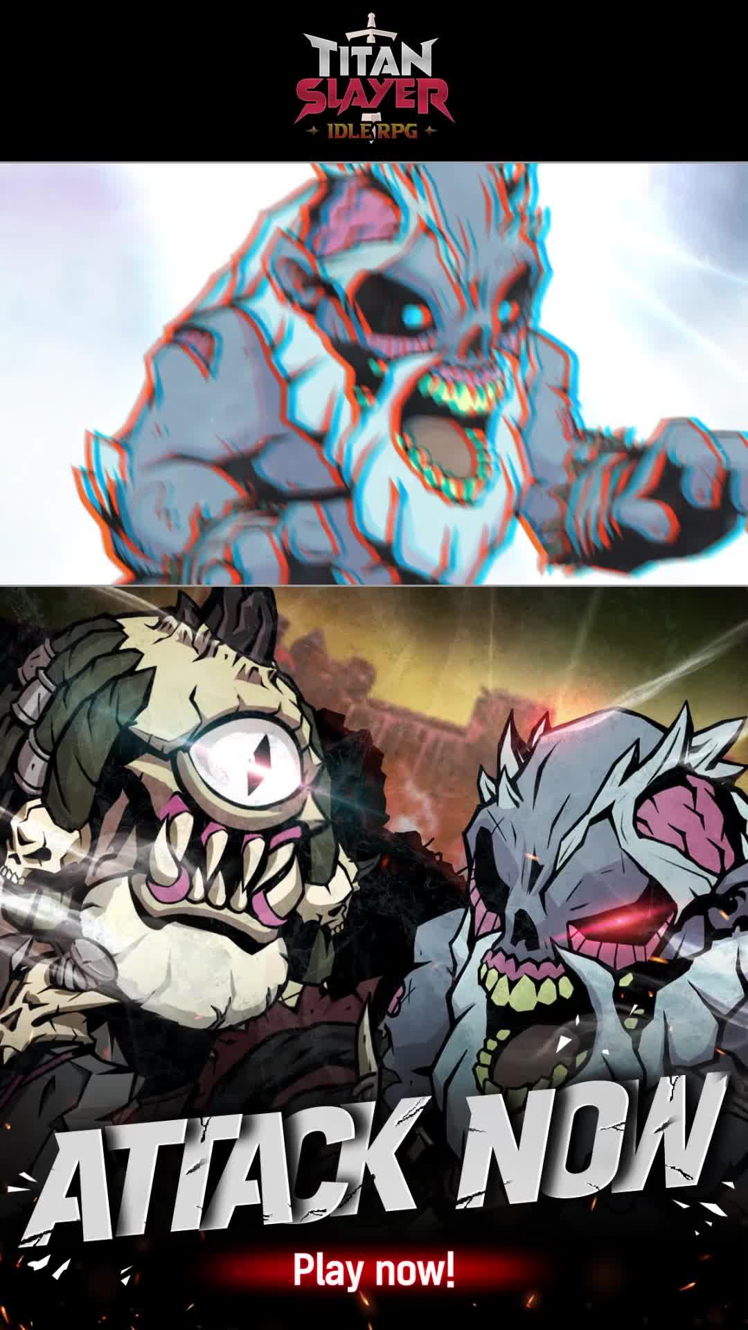 Rise as a Titan Slayer: defeat powerful enemies and level up!