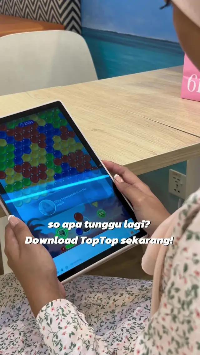 jom main TopTop dengan I? dah tak payah risau nak lepak dekat luar bulan-bulan puasa ni ❤️