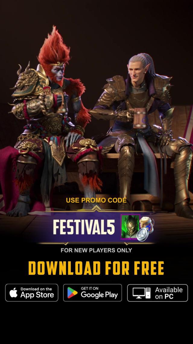 Use the promo code “FESTIVAL5” and claim your free Epic Champion!