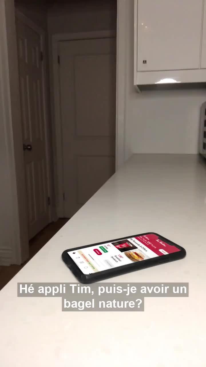 Livraison gratuite avec les commandes de 9 $ ou plus sur l’appli Tim + gagne des points FidéliTim.