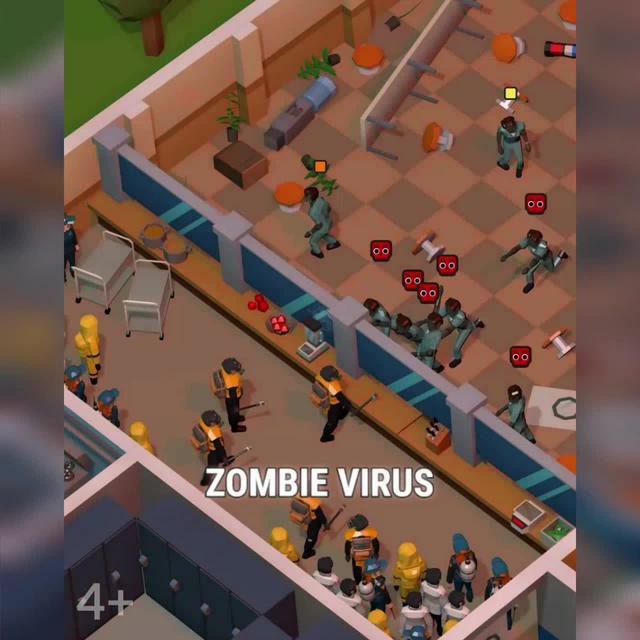 In this game you don't kill zombies, you heal them!