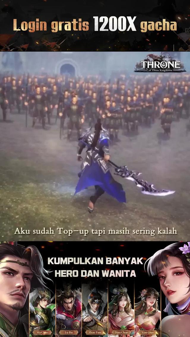 Pilihan Jutaan Ahli Strategi!Login untuk mendapatkan 1200X Gacha