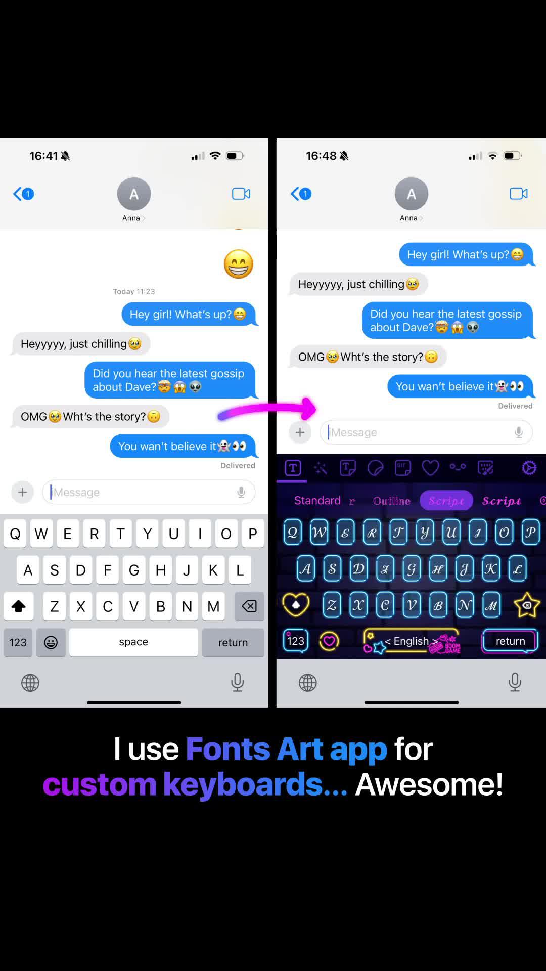 Customize your phone with Fonts Art!