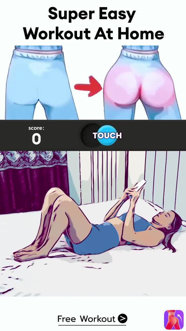 Lazy girl workout! Workout at home at any time, without equipment.