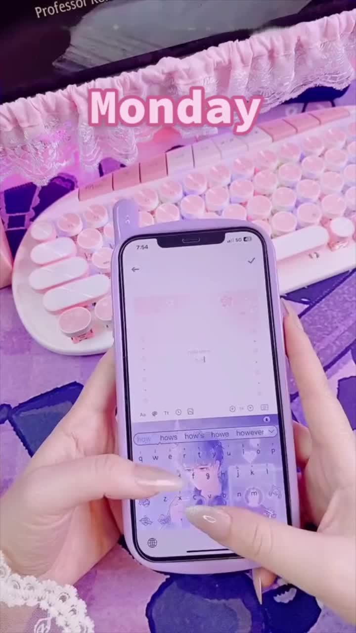 So cute! mobile phone keyboard, so cool!