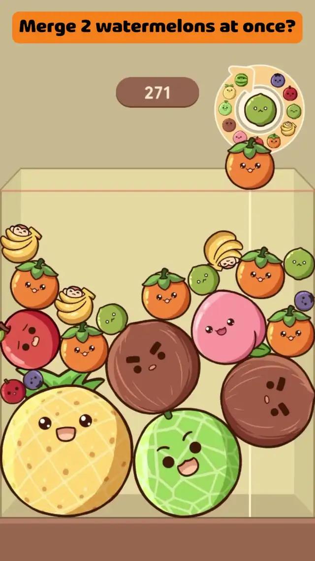 Supper funny and challenge!! Can you merge till watermelon?