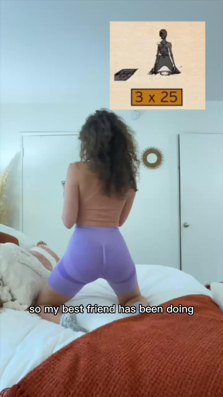 Lazy girl workout! Workout at home at any time, with zero equipment.