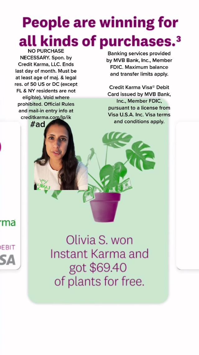  Check out the link in my bio to learn about @Credit Karma Instant Karma for a chance to win with everyday purchases!