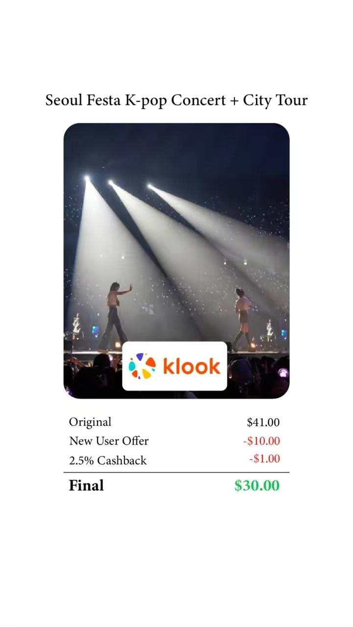 Holidays in Seoul? Get $10 bonus plus Cashback when you book exclusively on Klook via ShopBack!