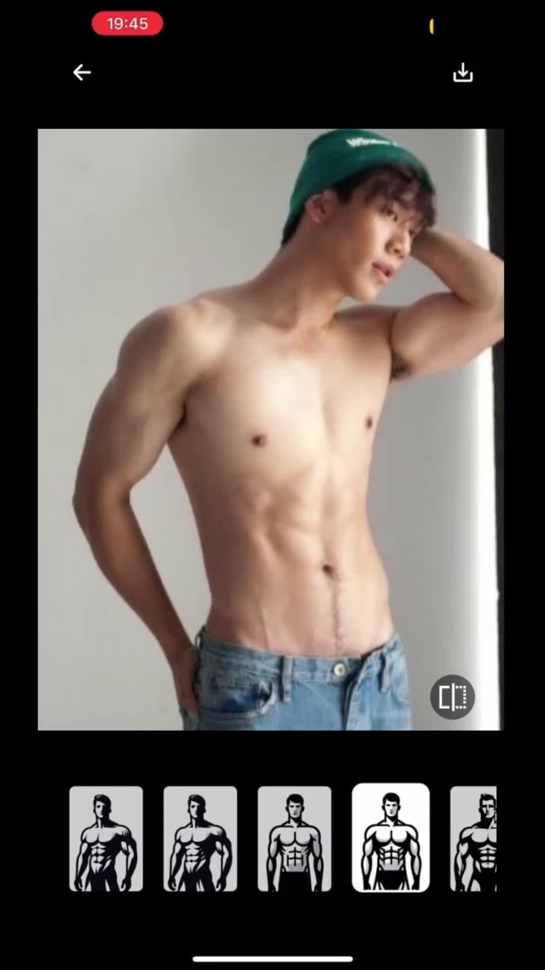 AI muscle line beautification, after seeing the effect it generates, I am motivated to do exercise