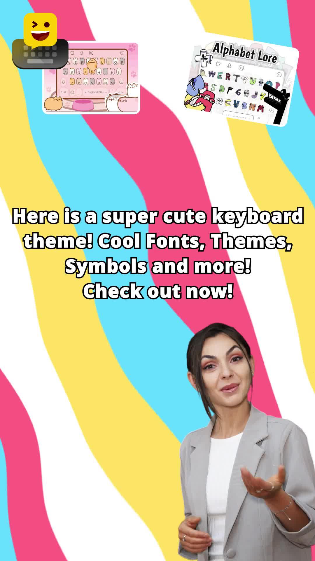 AMAZING Keyboard App! Cool Fonts, Themes, Symbols and more! Check out now!