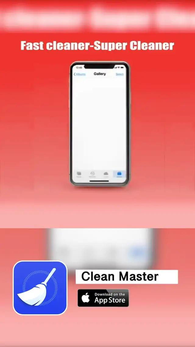 Clean app for your iphone. Try it now.