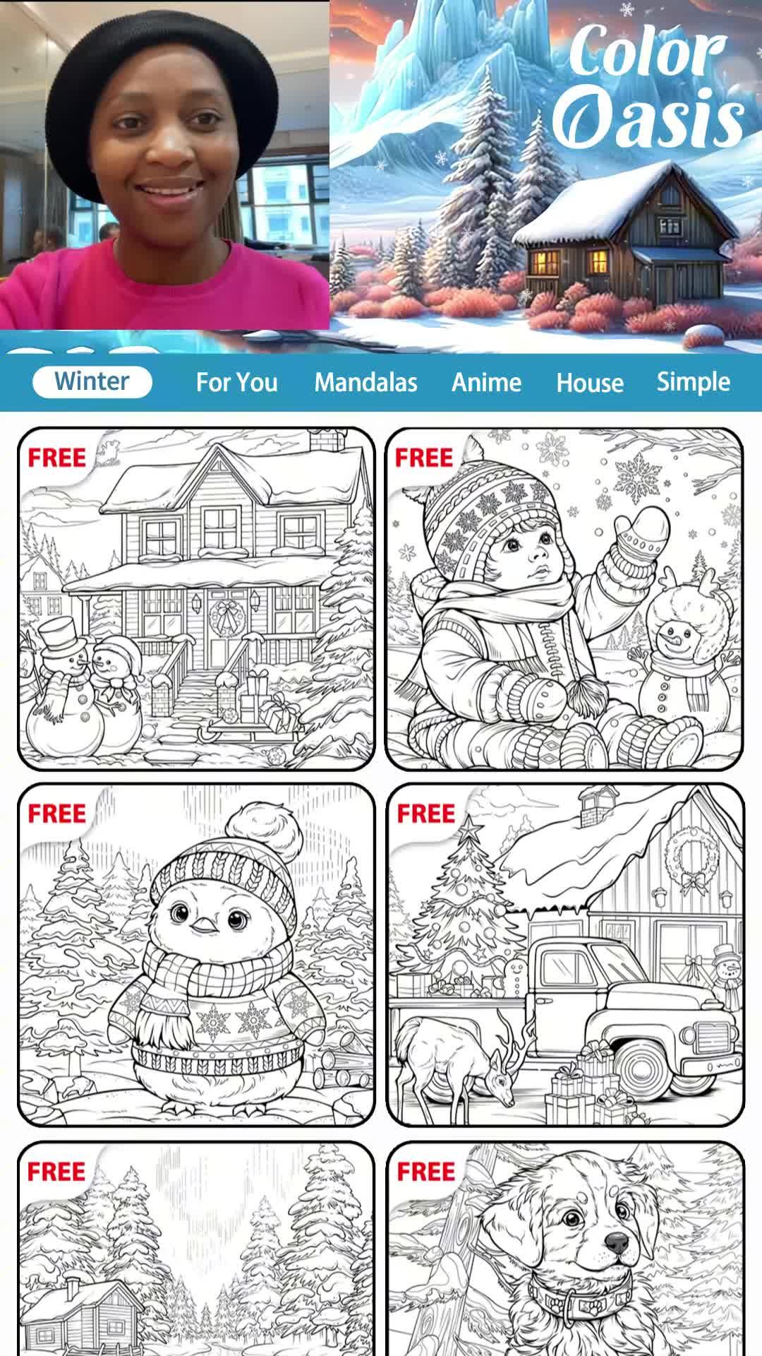 Free coloring game, calm and relax your brain