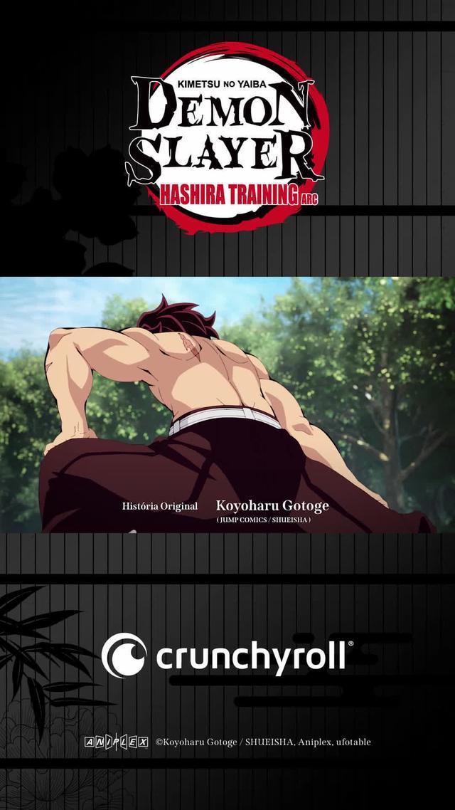 Assista a cada segundo de Demon Slayer: Kimetsu no Yaiba Hashira Training Arc, só na Crunchyroll.