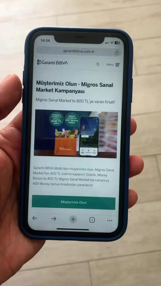24MIGROS koduyla Mobil'den müşteri olun, Migros Sanal Market'te 800 TL'ye varan fırsatı kaçırmayın.