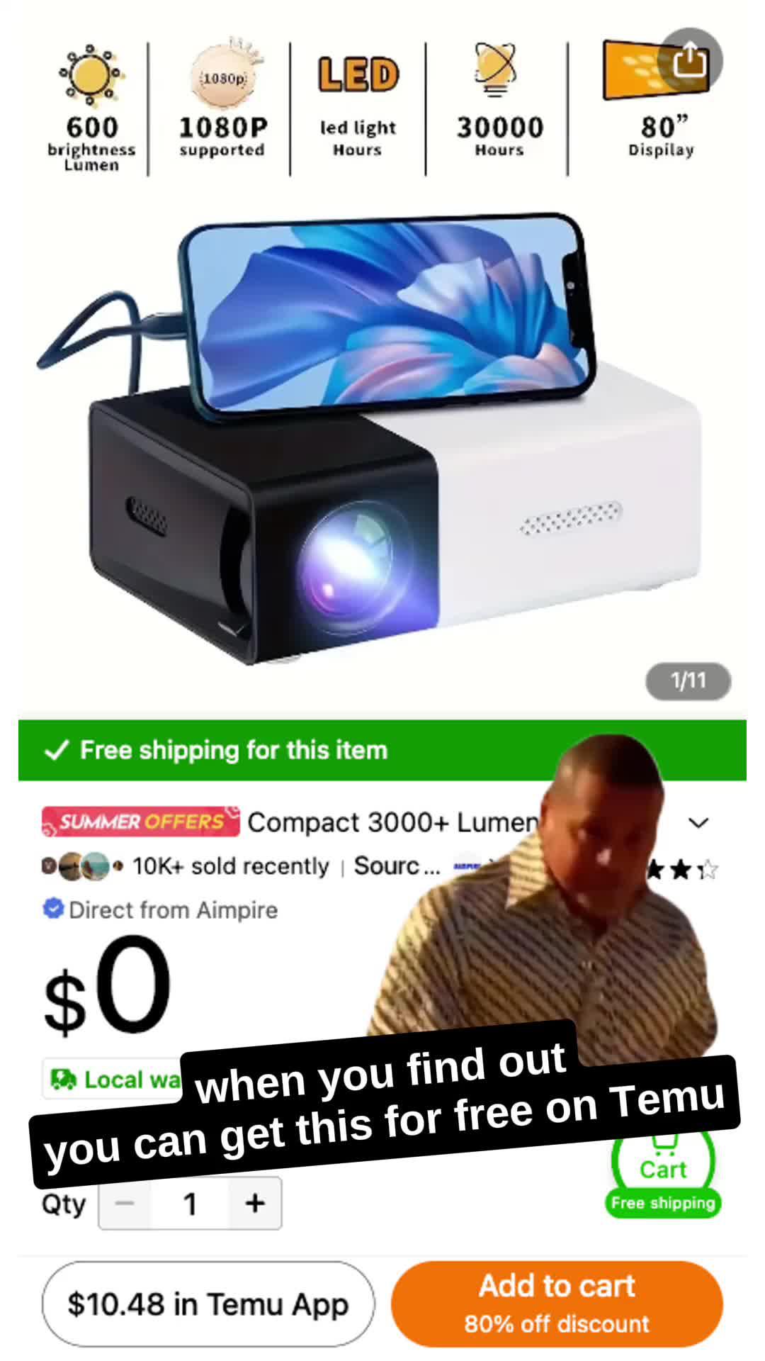 Temu home gadgets $0 Temu Haul!!! *Only for new app users with qualifying orders