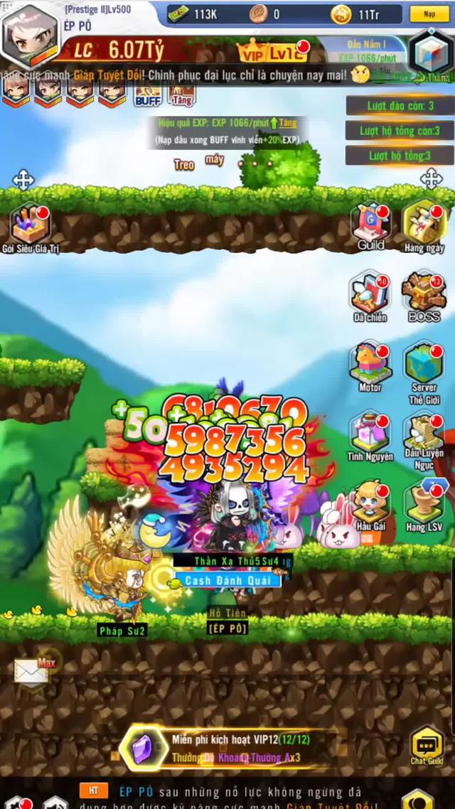 Mở server mới hôm nay