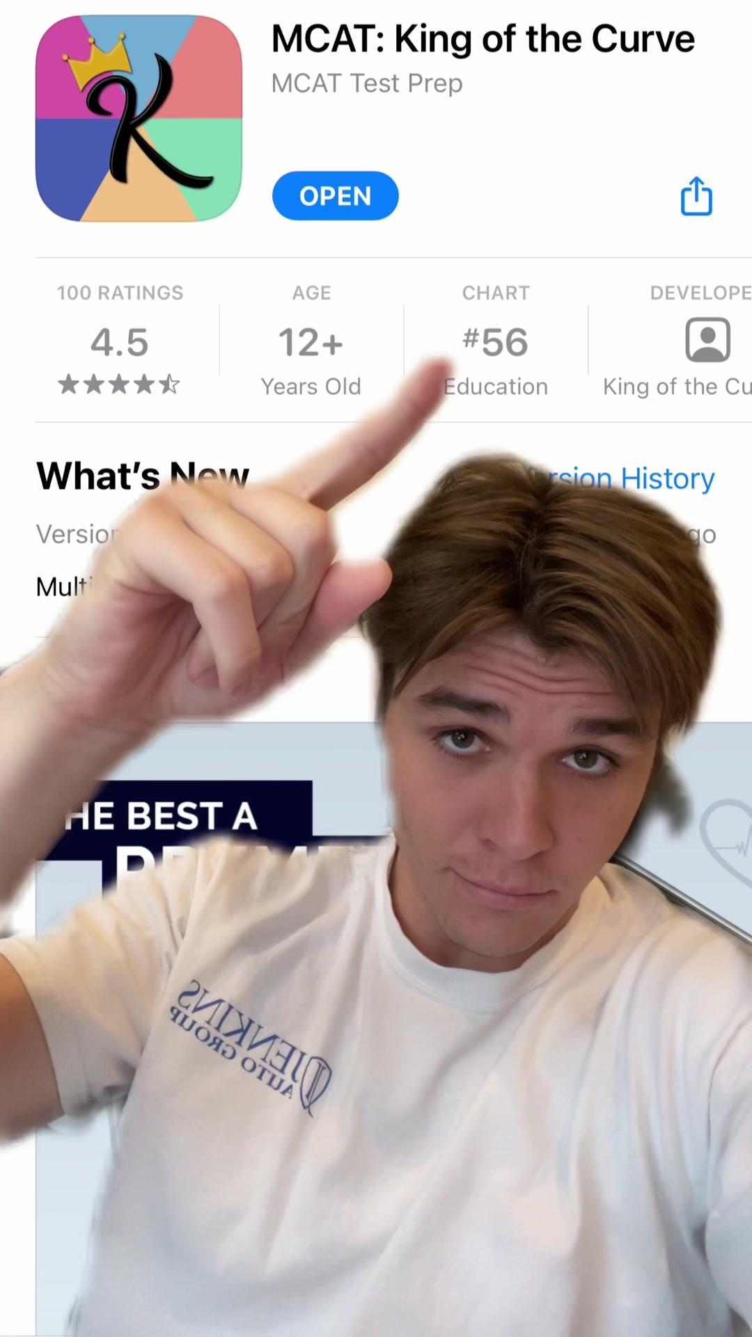 Don’t worry, we made it easy and fun :) #kotc #kingofthecurve #mcat #premed #greenscreen