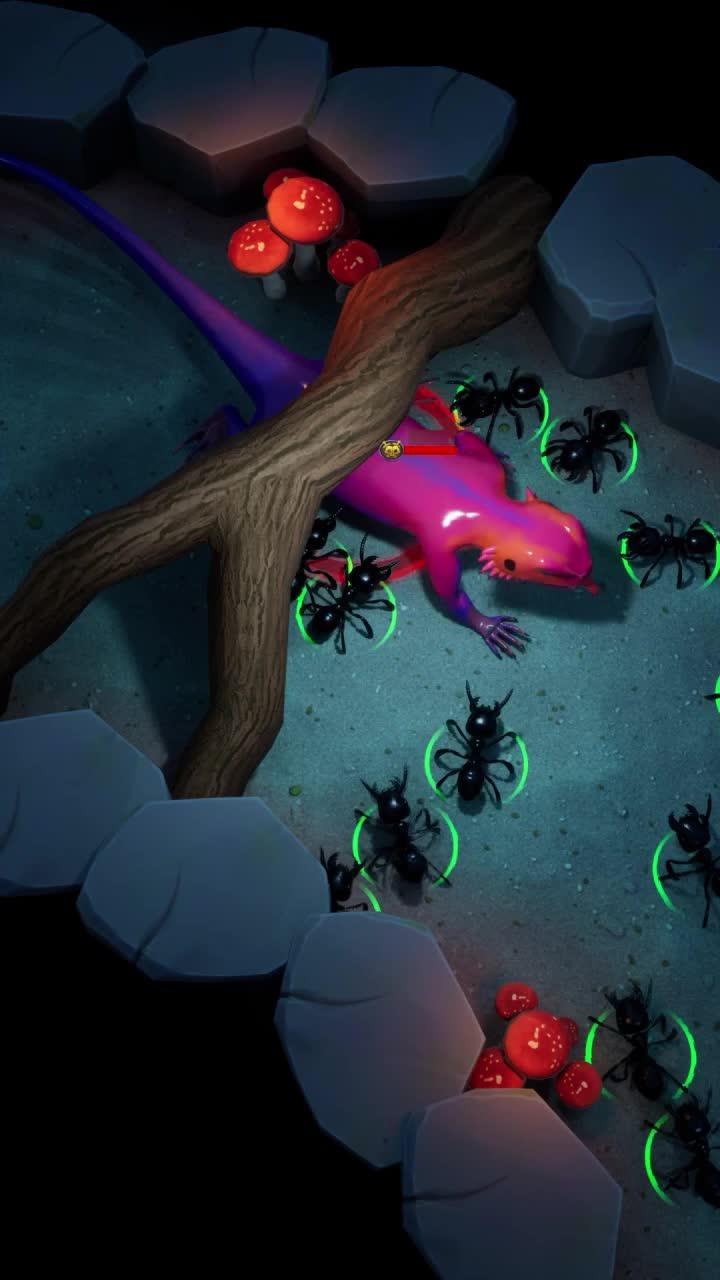 To plunder resources and expand territory, you must build a mighty Ant Troop.