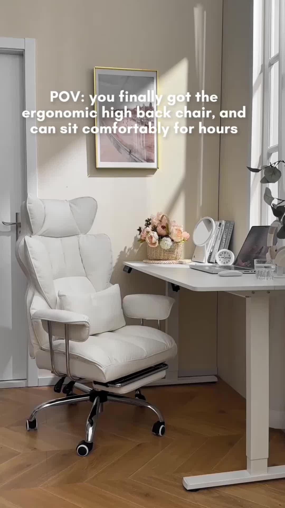 as someone who loves sitting with their knees up + sitting on the floor, this is EVERYTHING 😭 #crisscrosschair #desksetup #homeoffice #homemusthaves #chairs