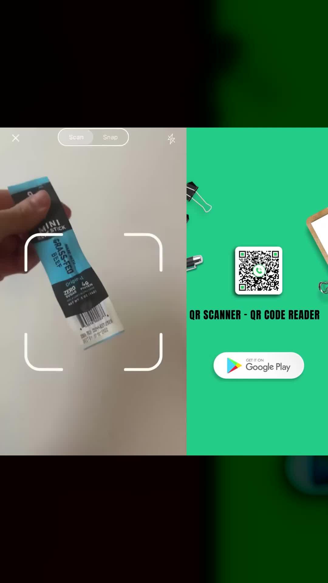 QR code scanner, barcode reader for all formats. Lightest QR scanner app!