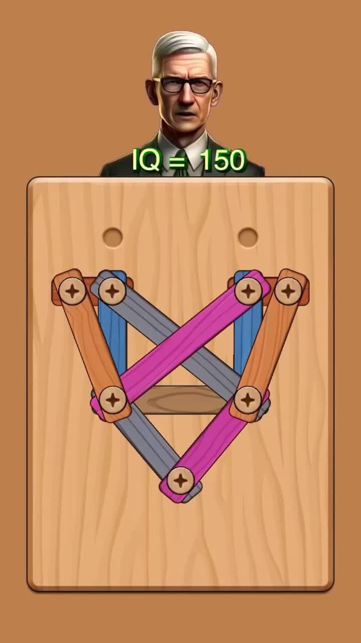 Tricky wooden puzzle game