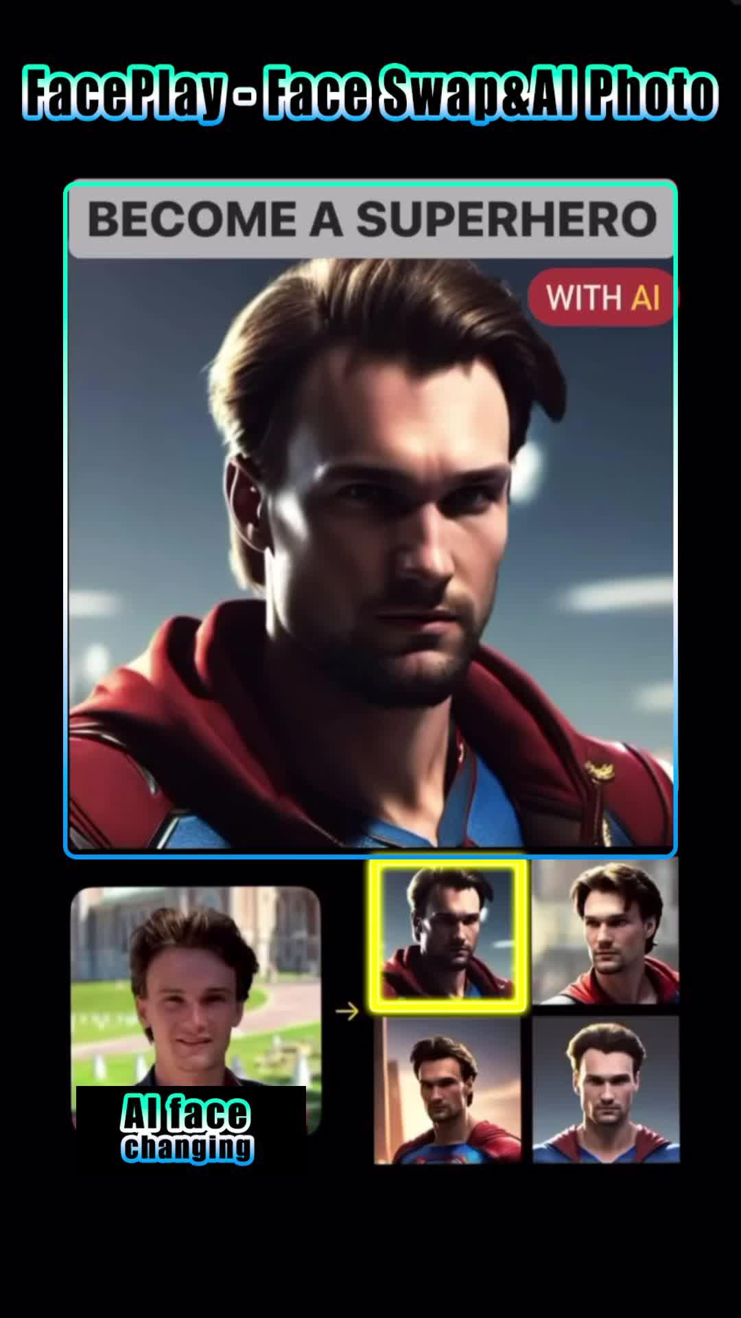 Download the APP now! You can see what you look like as a super hero!