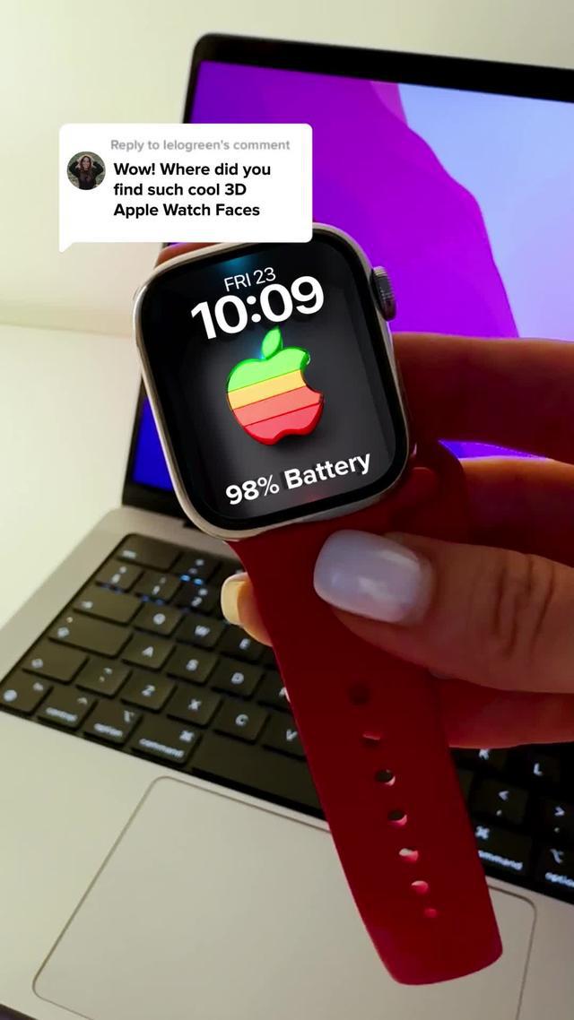 3D Colorful and Striking Apple Watch Faces! 