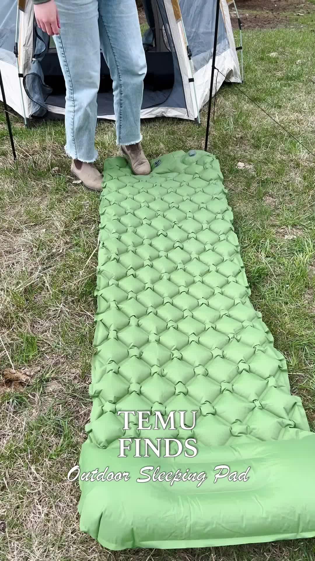 Elevate your camp snooze and dream under the stars on this sleeping air mattress! 🏕️✨💤#GlampingGoals #DreamyOutdoors #SleepingBeauty #WildernessSlumber