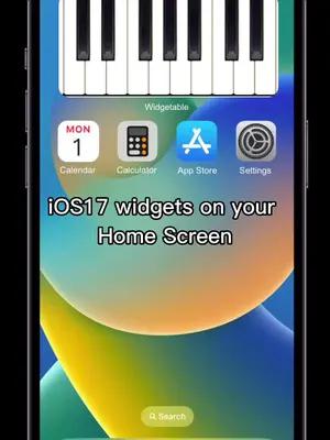 iOS17 widgets on your home screen