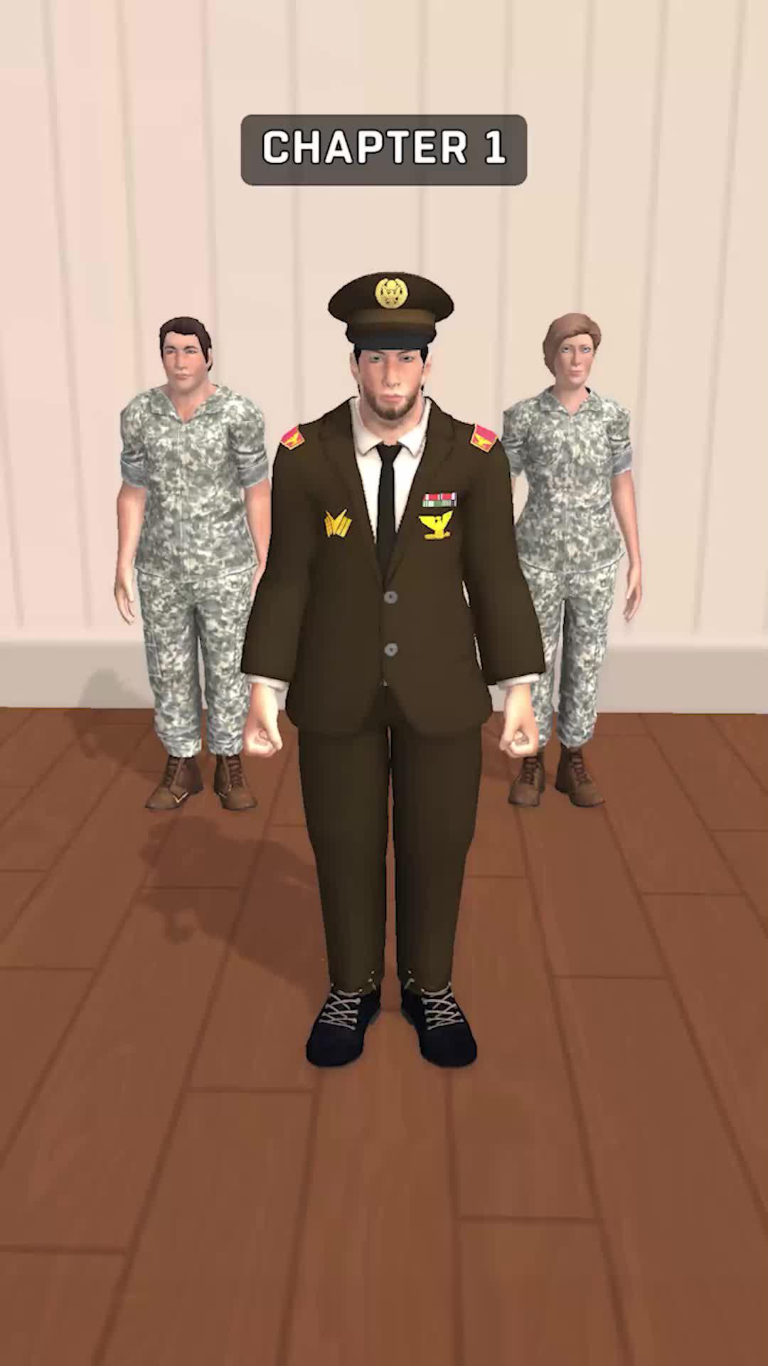 Army commander at battle front