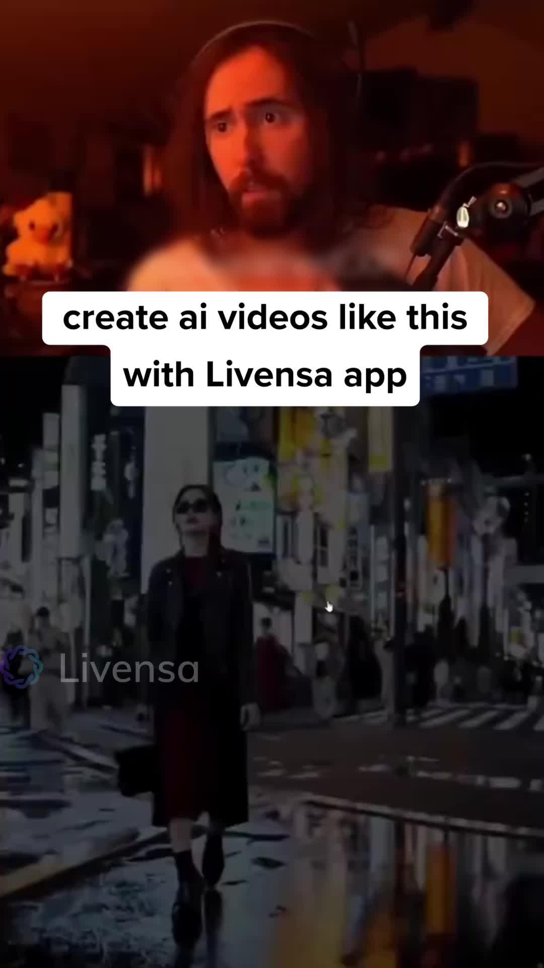Create Al videos with your own words on mobile